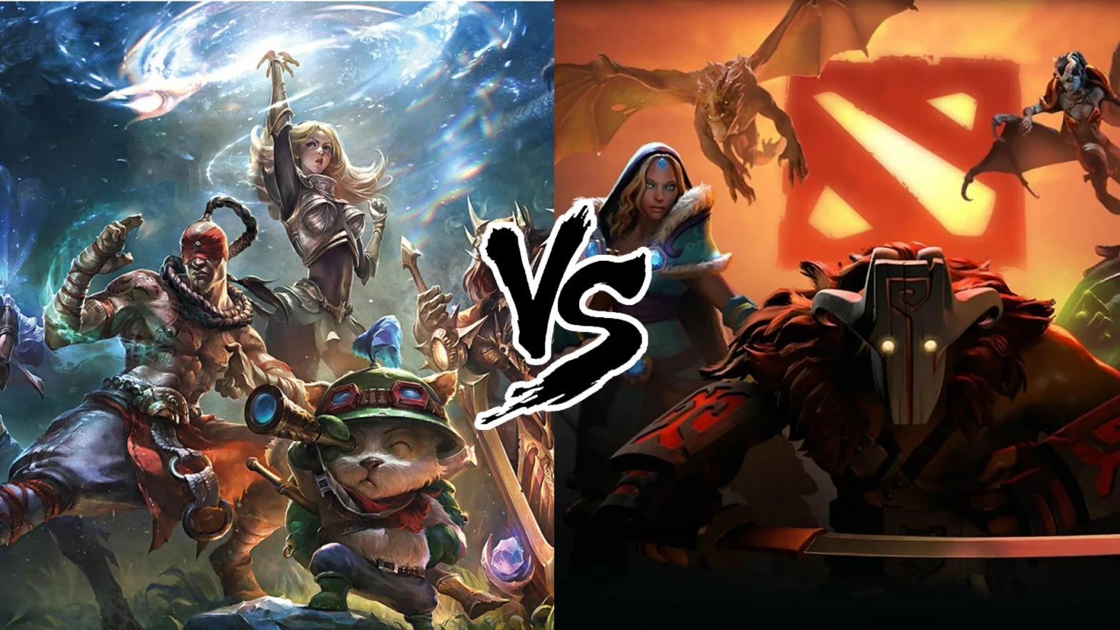 League of Legends VS Dota 2